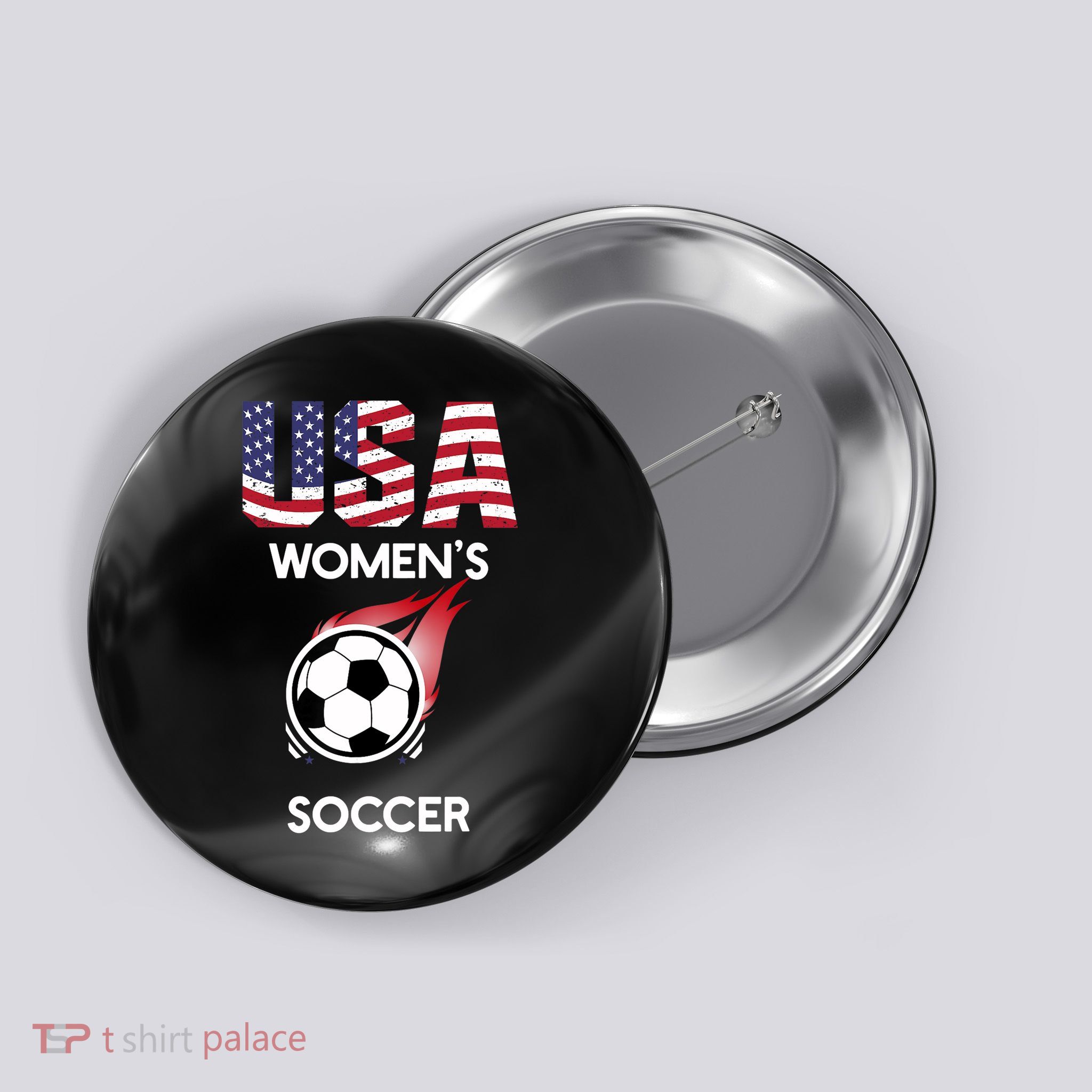 Support 'S Soccer Team USA Button