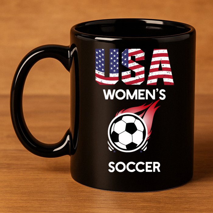 Support 'S Soccer Team USA 11oz C Handle Ceramic Mug
