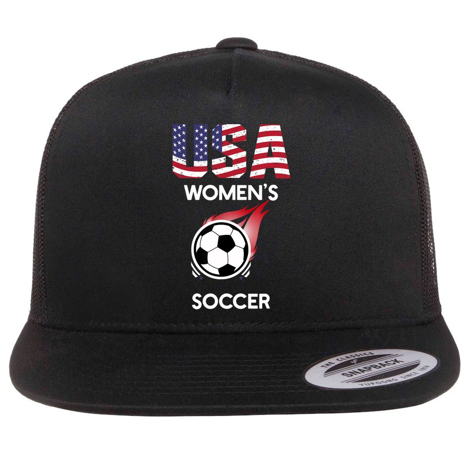Support 'S Soccer Team USA Flat Bill Trucker Hat