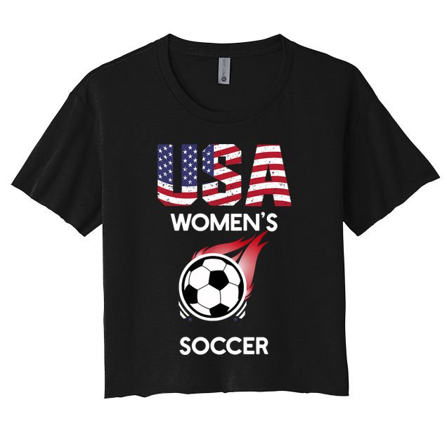 Support 'S Soccer Team USA Crop Top