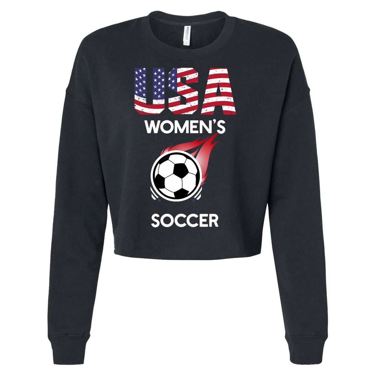 Support 'S Soccer Team USA Cropped Pullover Crew