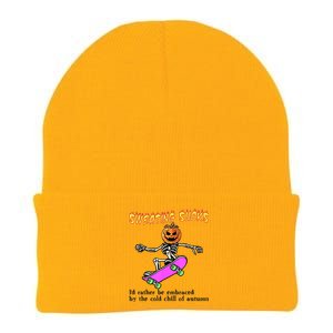 Sweating Sucks Skeleton Pumpkin Skateboard Knit Cap Winter Beanie