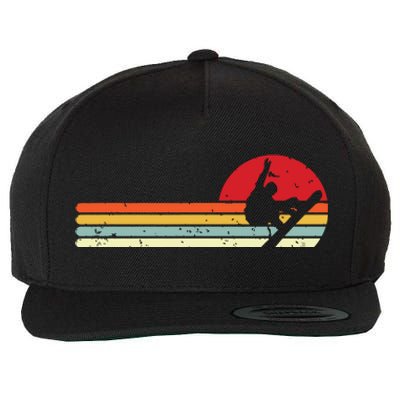 Sunset Snowboarder Snow Boarding Snowboarders Wool Snapback Cap