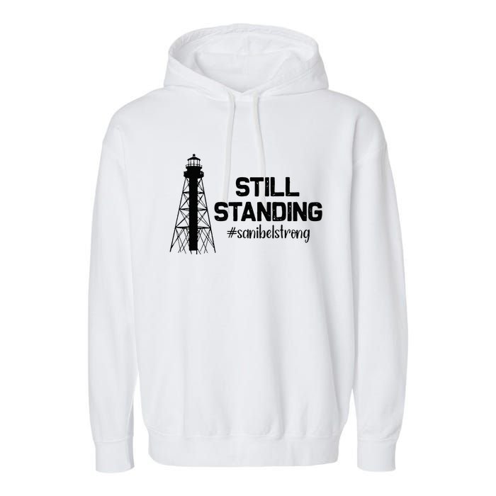 Still Standing Sanibel Strong Florida Hurricane Relief Garment-Dyed Fleece Hoodie