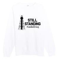 Still Standing Sanibel Strong Florida Hurricane Relief Premium Crewneck Sweatshirt