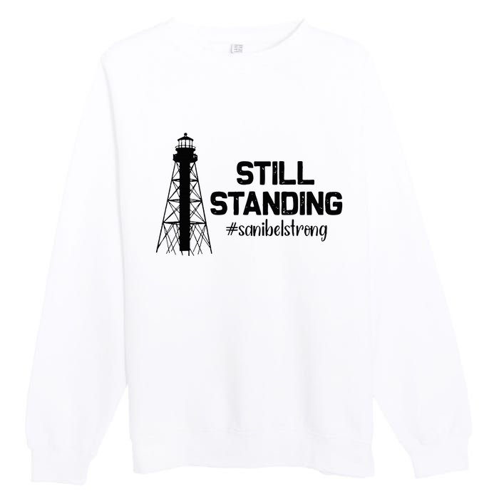 Still Standing Sanibel Strong Florida Hurricane Relief Premium Crewneck Sweatshirt