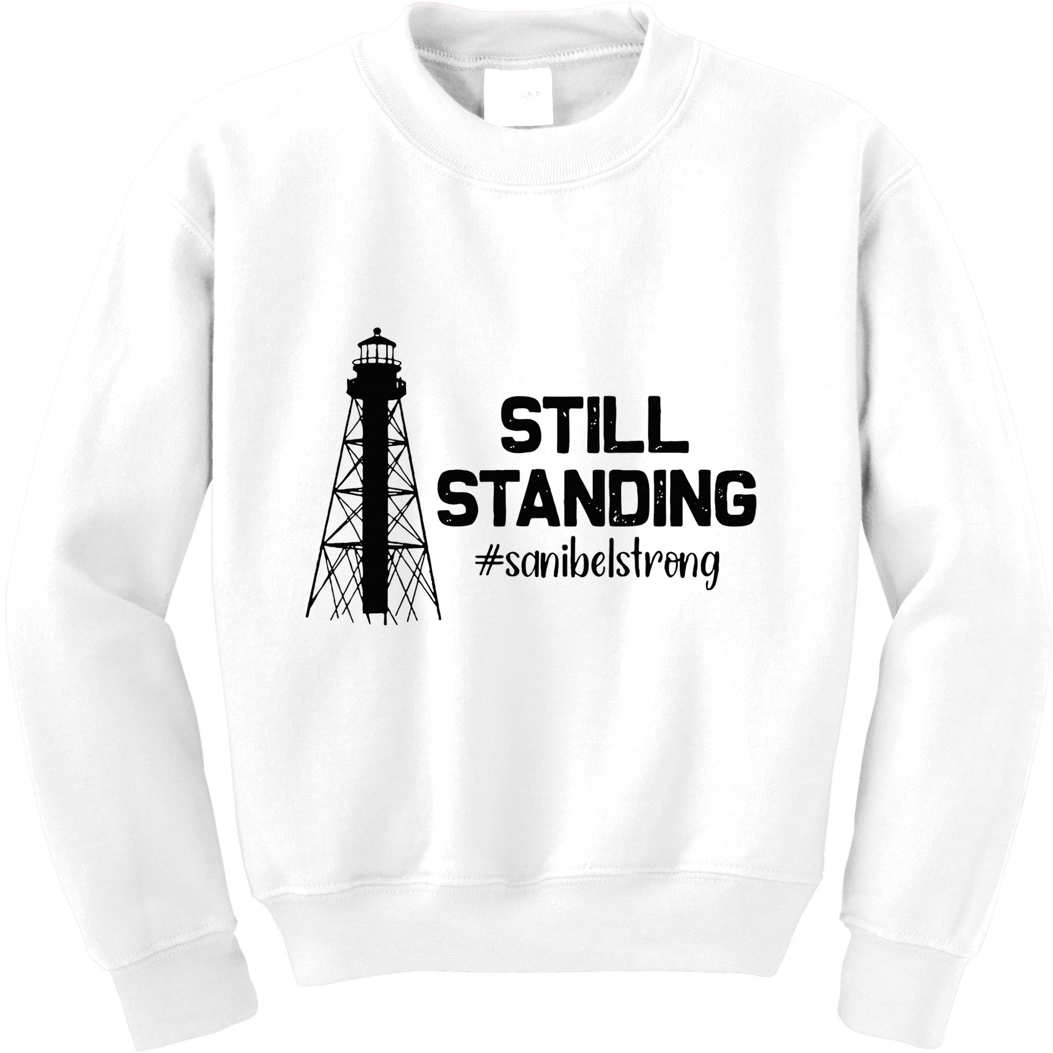 Still Standing Sanibel Strong Florida Hurricane Relief Kids Sweatshirt