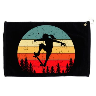 Skater Skateboarder Skateboarding Gift Grommeted Golf Towel