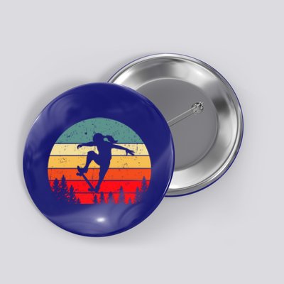 Skater Skateboarder Skateboarding Gift Button