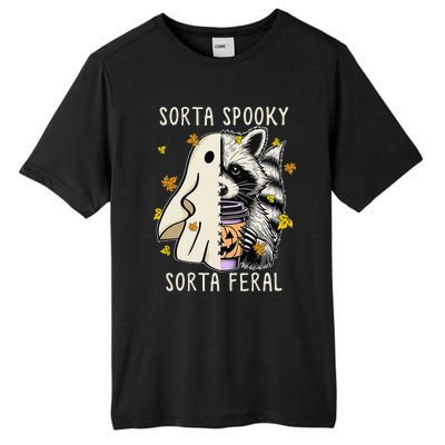 Sorta Spooky Sorta Feral Raccoon Halloween Feral Tall Fusion ChromaSoft Performance T-Shirt