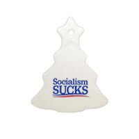 Socialism Sucks Ceramic Tree Ornament