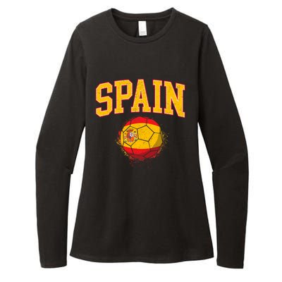 Spain Spanish Soccer Football Tournament Game Womens CVC Long Sleeve Shirt