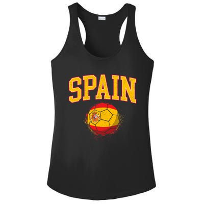 Spain Spanish Soccer Football Tournament Game Ladies PosiCharge Competitor Racerback Tank