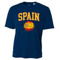 Spain Spanish Soccer Football Tournament Game Cooling Performance Crew T-Shirt