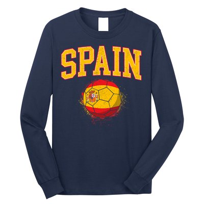 Spain Spanish Soccer Football Tournament Game Long Sleeve Shirt