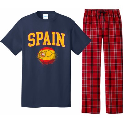 Spain Spanish Soccer Football Tournament Game Pajama Set