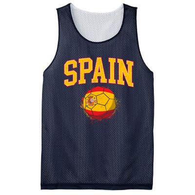 Spain Spanish Soccer Football Tournament Game Mesh Reversible Basketball Jersey Tank