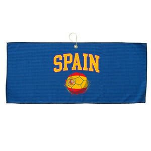 Spain Spanish Soccer Football Tournament Game Large Microfiber Waffle Golf Towel