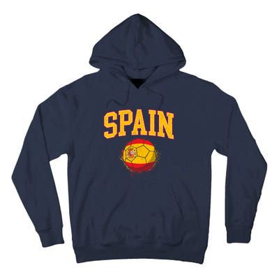 Spain Spanish Soccer Football Tournament Game Tall Hoodie