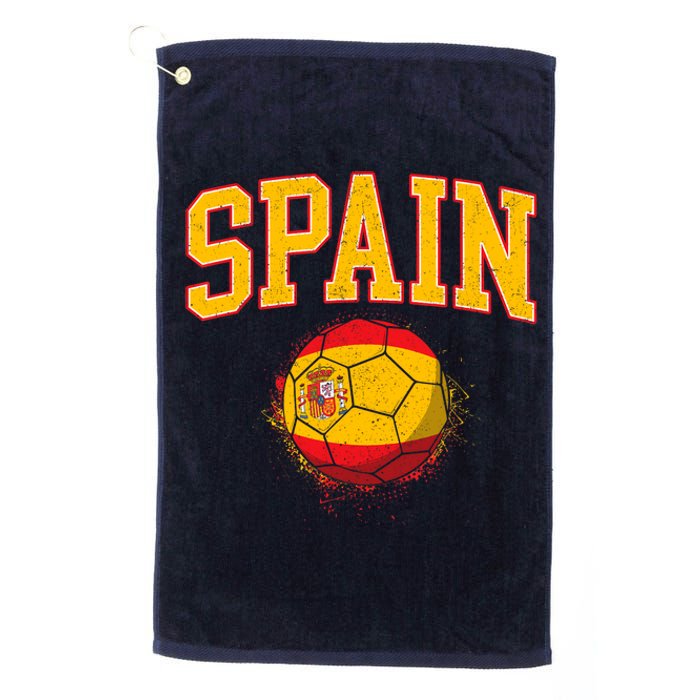 Spain Spanish Soccer Football Tournament Game Platinum Collection Golf Towel