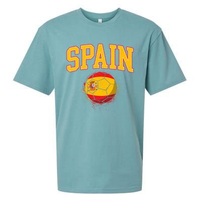 Spain Spanish Soccer Football Tournament Game Sueded Cloud Jersey T-Shirt