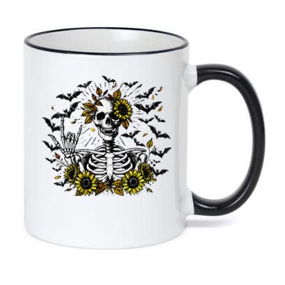 Spooky Season Skeleton Halloween 11oz Black Color Changing Mug