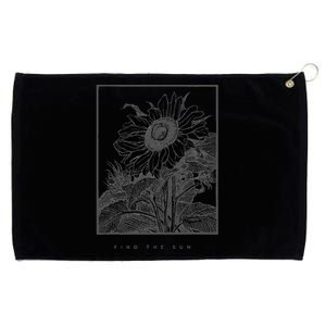 Sunflower Sun Grommeted Golf Towel