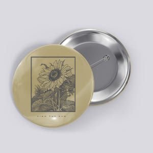 Sunflower Sun Button