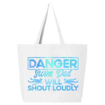 Swimming Swimmer Swim Dad Will Shout Loudly Watercolor Gift 25L Jumbo Tote