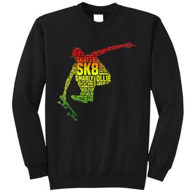 Skateboard Skater Slang Retro Skaterboarding Sweatshirt