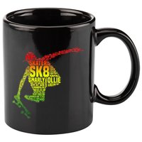 Skateboard Skater Slang Retro Skaterboarding 11oz C Handle Ceramic Mug