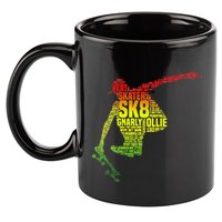 Skateboard Skater Slang Retro Skaterboarding 11oz C Handle Ceramic Mug