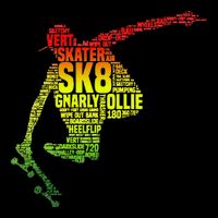 Skateboard Skater Slang Retro Skaterboarding Drawstring Bag