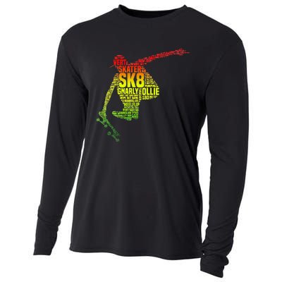 Skateboard Skater Slang Retro Skaterboarding Cooling Performance Long Sleeve Crew