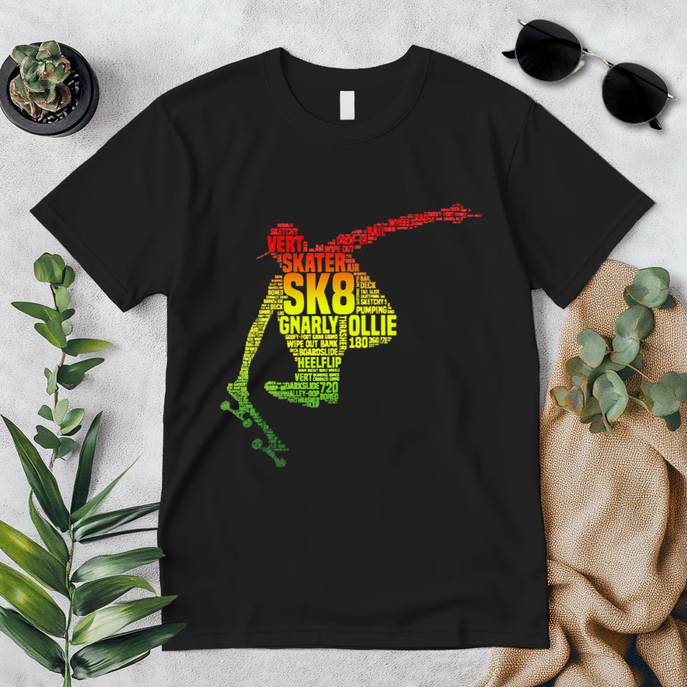 Skateboard Skater Slang Retro Skaterboarding Premium T-Shirt
