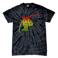 Skateboard Skater Slang Retro Skaterboarding Tie-Dye T-Shirt