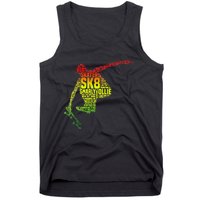 Skateboard Skater Slang Retro Skaterboarding Tank Top