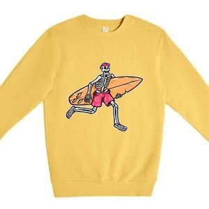 Skull Surfer Premium Crewneck Sweatshirt