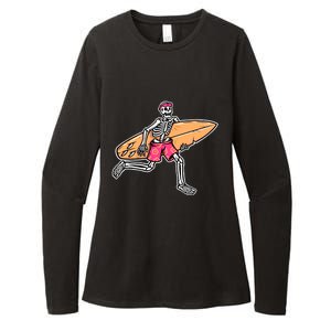 Skull Surfer Womens CVC Long Sleeve Shirt