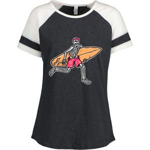 Skull Surfer Enza Ladies Jersey Colorblock Tee