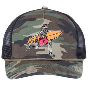 Skull Surfer Retro Rope Trucker Hat Cap