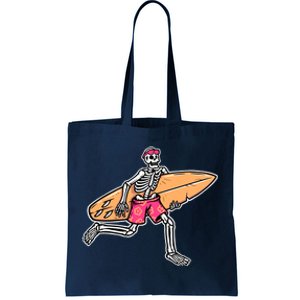 Skull Surfer Tote Bag