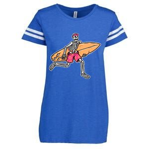 Skull Surfer Enza Ladies Jersey Football T-Shirt