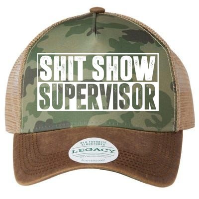 Shit Show Supervisor Funny Gift Legacy Tie Dye Trucker Hat