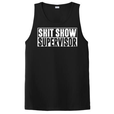 Shit Show Supervisor Funny Gift PosiCharge Competitor Tank