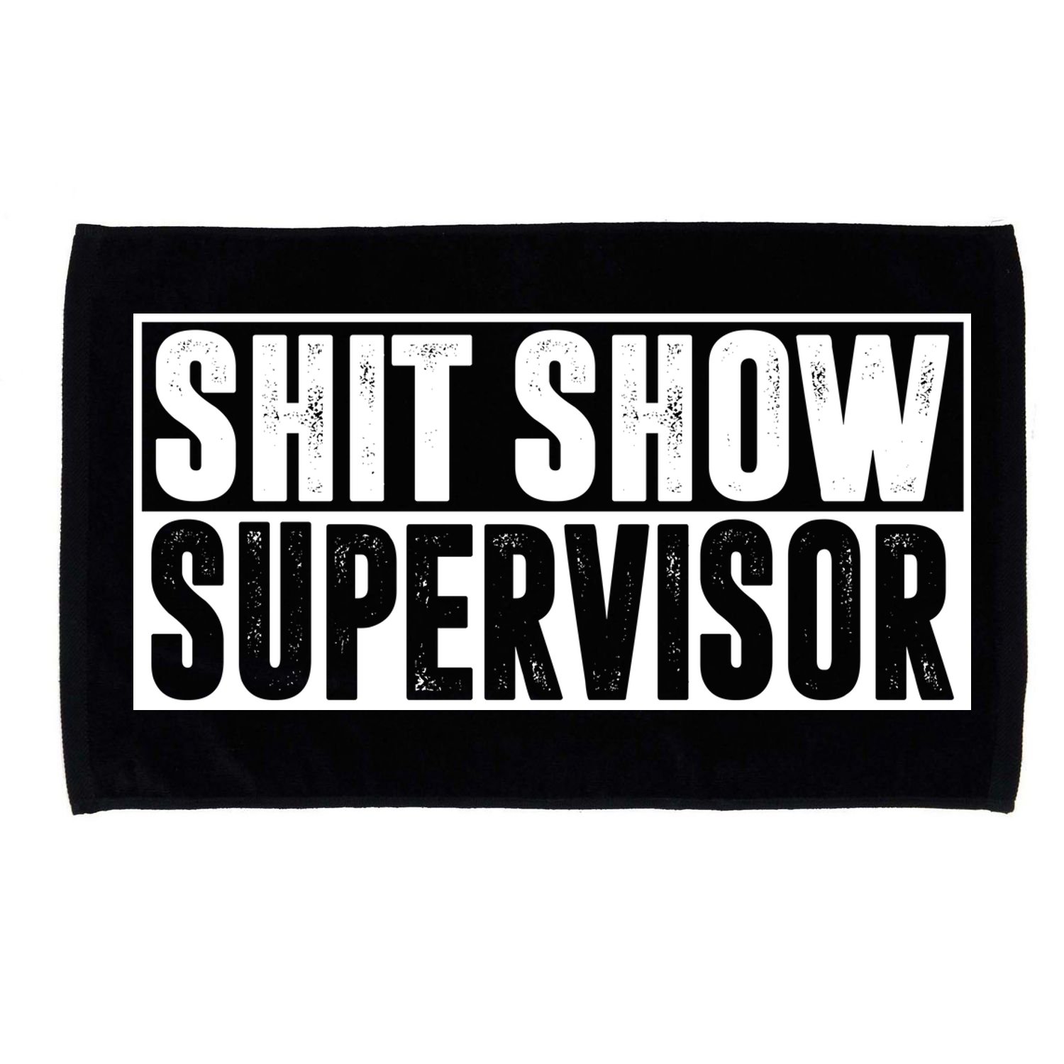 Shit Show Supervisor Funny Gift Microfiber Hand Towel