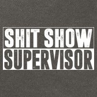 Shit Show Supervisor Funny Gift Cotton Canvas Backpack