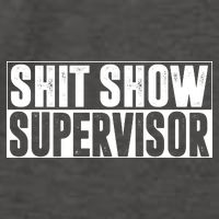 Shit Show Supervisor Funny Gift Vector Backpack