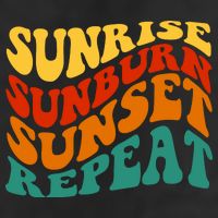 Sunrise Sunburn Sunset Repeat Retro Summer Adult Drive Performance Visor