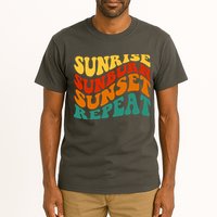 Sunrise Sunburn Sunset Repeat Retro Summer Tall T-Shirt